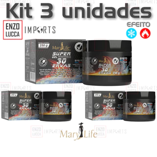 Kit 3 Super Gel 30 Ervas 250g Mary Life em Oferta na Shopee