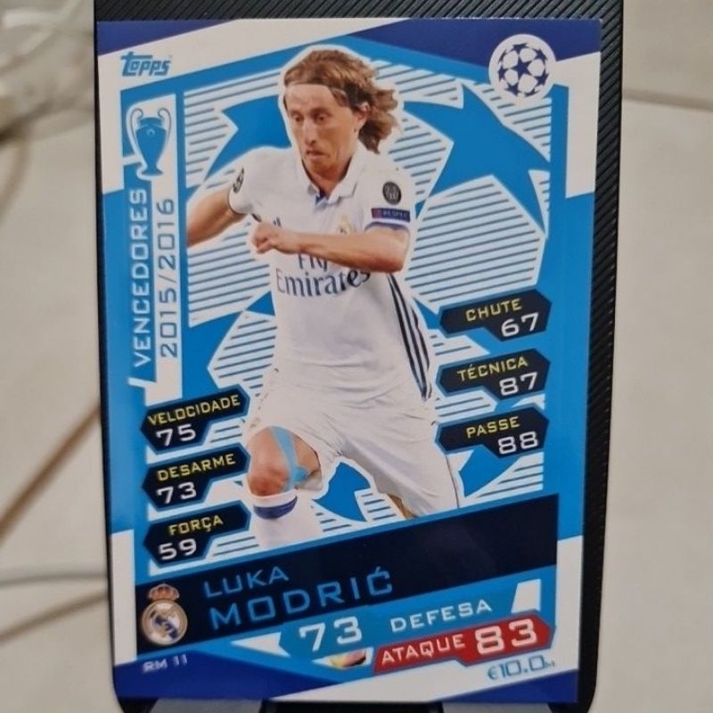 Card RM11 LUKA MODRIĆ REAL MADRID CF da Coleção Match Attax