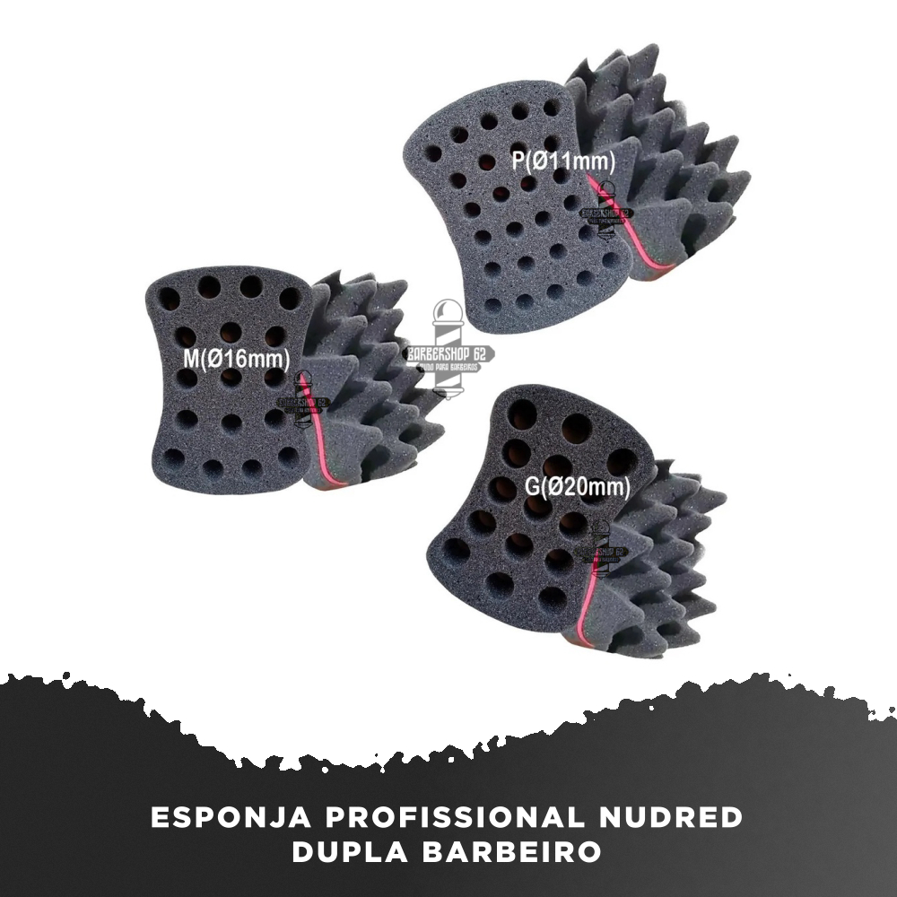 Esponja Profissional Nudred Dupla Para Barbeiros