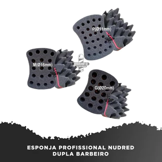 Esponja Profissional Nudred Dupla Para Barbeiros