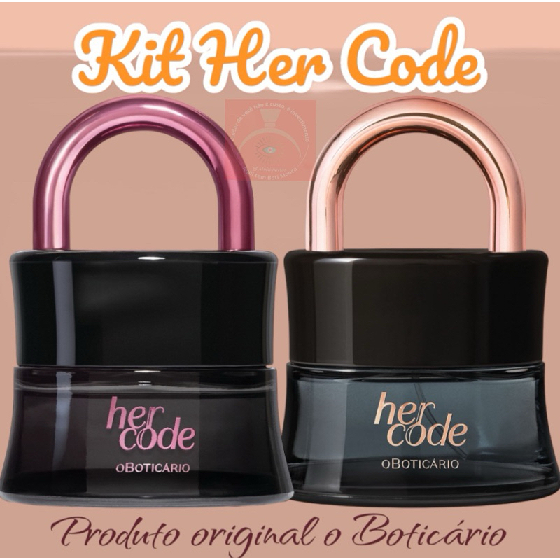 Kit 2 unidades Her Code e Her Code Touch Eau De Parfum 50ml cada - o ...