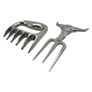 KIT GARRA E TRIDENTE PARA CHURRASCO