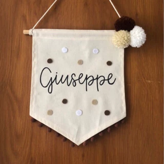 Flamula Infantil com Nome personalizado/Decoração/Maternidade