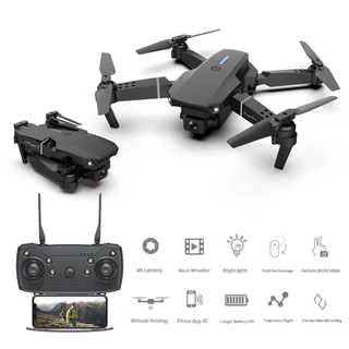 E88pro Drone Profissional 4k Wifi Dobrável Controle Remoto 2 Camera Motor sem Escova