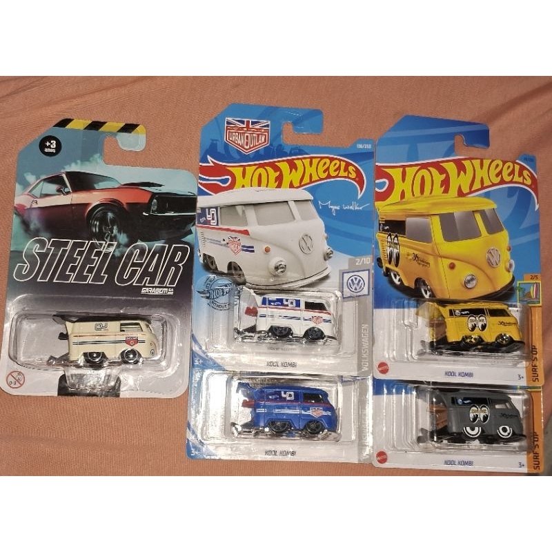 Lote kool kombi hot wheels