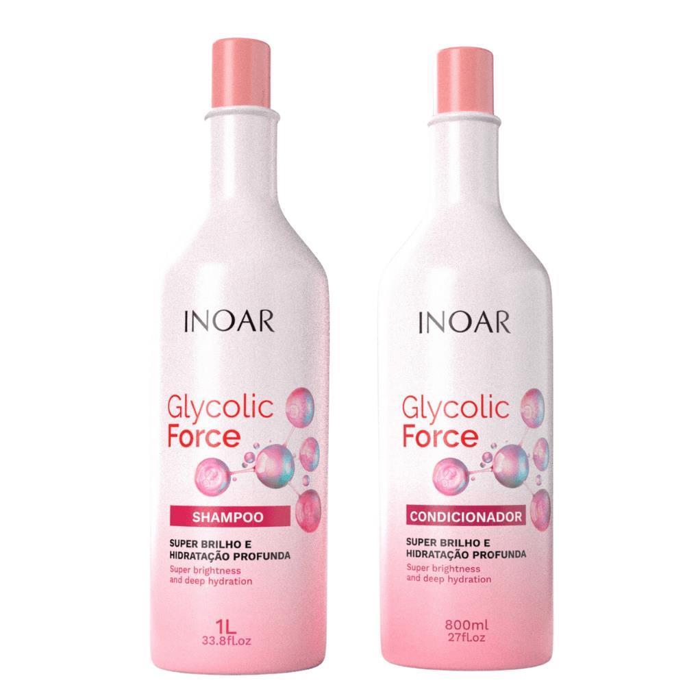 Kit Inoar Glycolic Force Shampoo 1L e Condicionador 800ml | Shopee Brasil