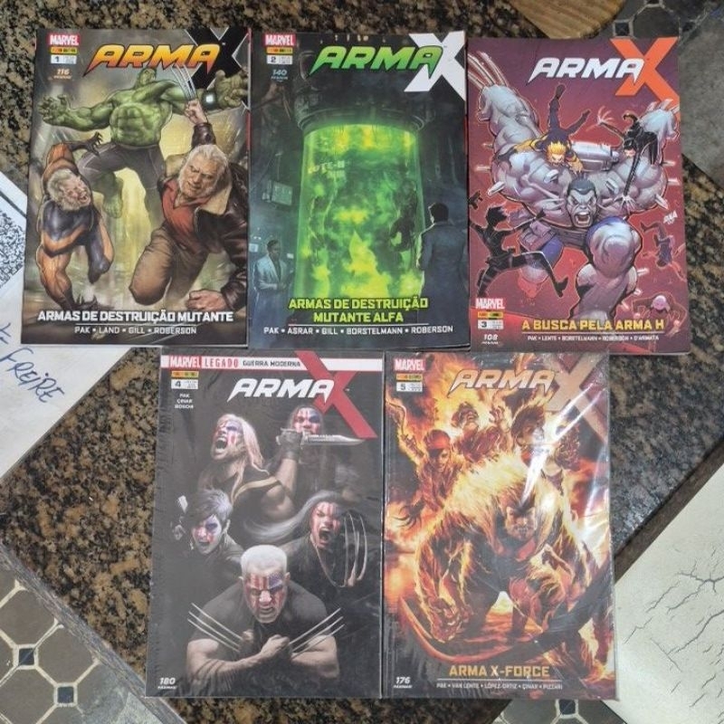 BOX ARMA X 01 AO 05 - 2ª SÉRIE/PANINI. | Shopee Brasil