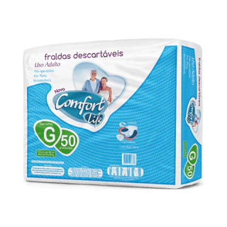 Fralda Descartável Geriátrica Adulto Comfort Life G Direto da Fábrica Revenda Barato em Oferta na Shopee