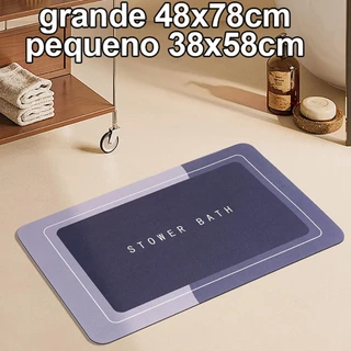 Tapete absorvente antiderrapante para porta de entrada do banheiro, efeito 3d, 38x5 8/48x78cm, desenho animado 3d, tapete para pés