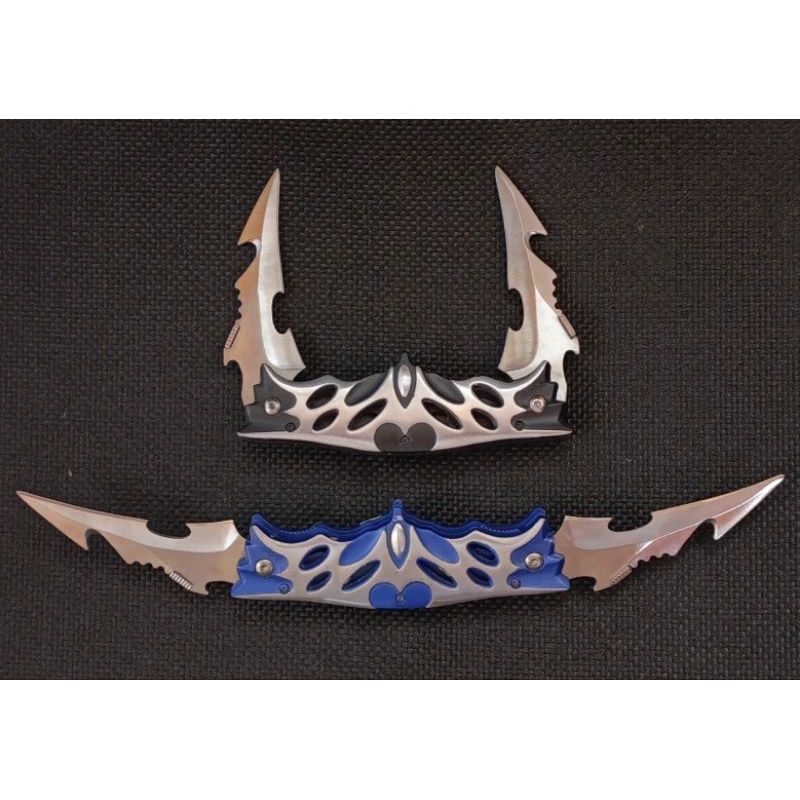 Canivete do Batman Lamina Dupla Furtivo Tatico Alta Resistência Sobrevivencia Crosplay