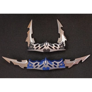 Canivete do Batman Lamina Dupla Furtivo Tatico Alta Resistência Sobrevivencia Crosplay
