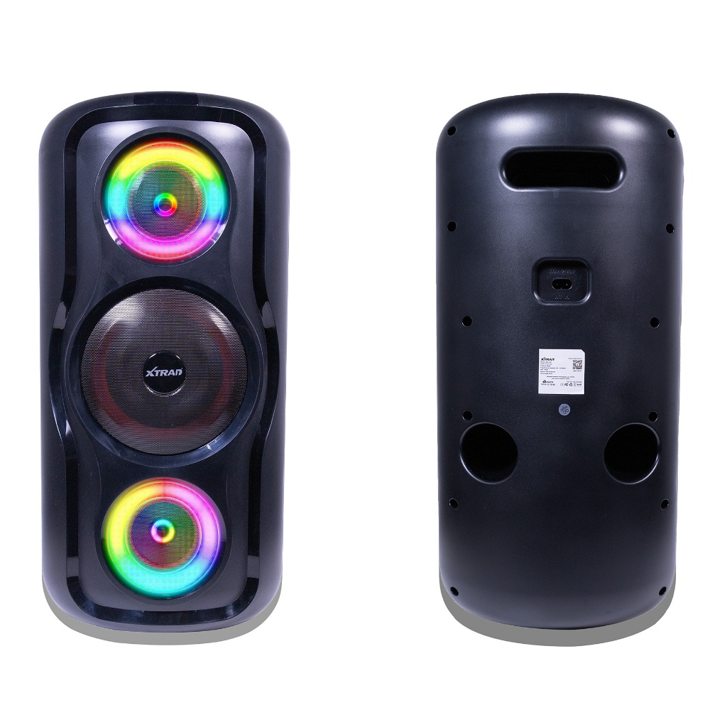 Caixa de som Grande Potente Bluetooth Portátil Com Microfone Luz