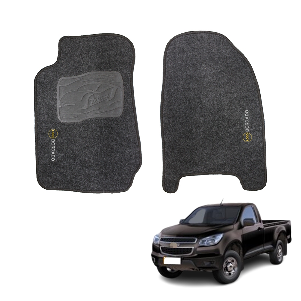 Tapete S10 2012 a 2017 Cabine Simples Tapete Automotivo Carpete para ...