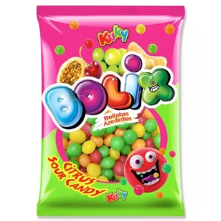 Balas Bolix Azedinha Citrus Sabores Sortidas 500g Kuky