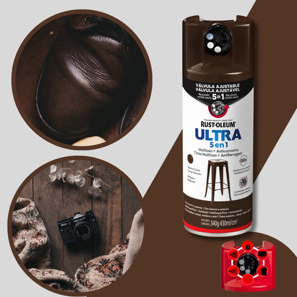 Rust Oleum Tinta Spray para Superfícies de Metal e Madeira Ultra 5 em 1 ...