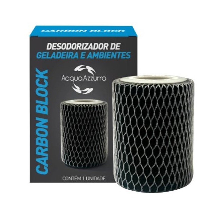 Desodorizador de Geladeira CARBON BLOCK com Carvão Ativado Eliminador de Odor