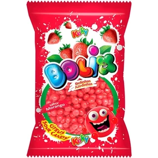 Balas Bolix Azedinha Sabor Morango 500g Kuky