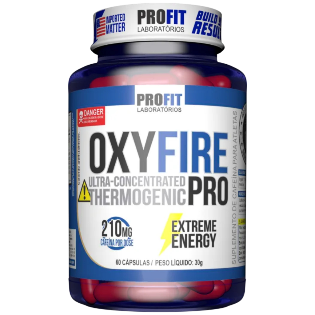 QUEIMADOR DE GORDURA TERMOGÊNICO OXY FIRE PRO 60 CÁPSULAS PROFIT ...