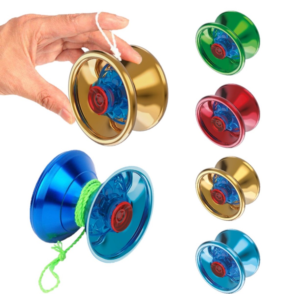 Brinquedo Ioiô de Precisão Com Rolamento Duplo Yoyo Alumínio