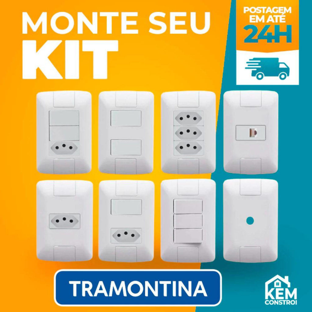 Tomadas e Interruptores Linha Aria Completa Tramontina