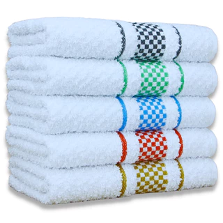 Pano de Prato Premium Atoalhado 45x70cm 100% Algodão 370g/m² Kit 07 unidades
