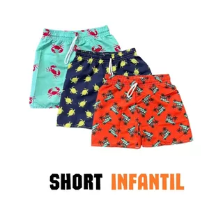 ✨🏆 Kit 3 Shorts Infantil Estampado