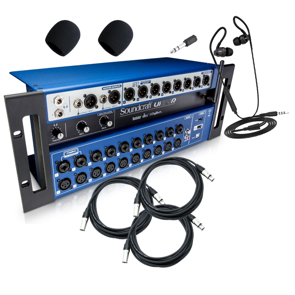 Mesa De Som Soundcraft Ui24 R 24 Canais Usb Wifi Ui 24 Ui24r