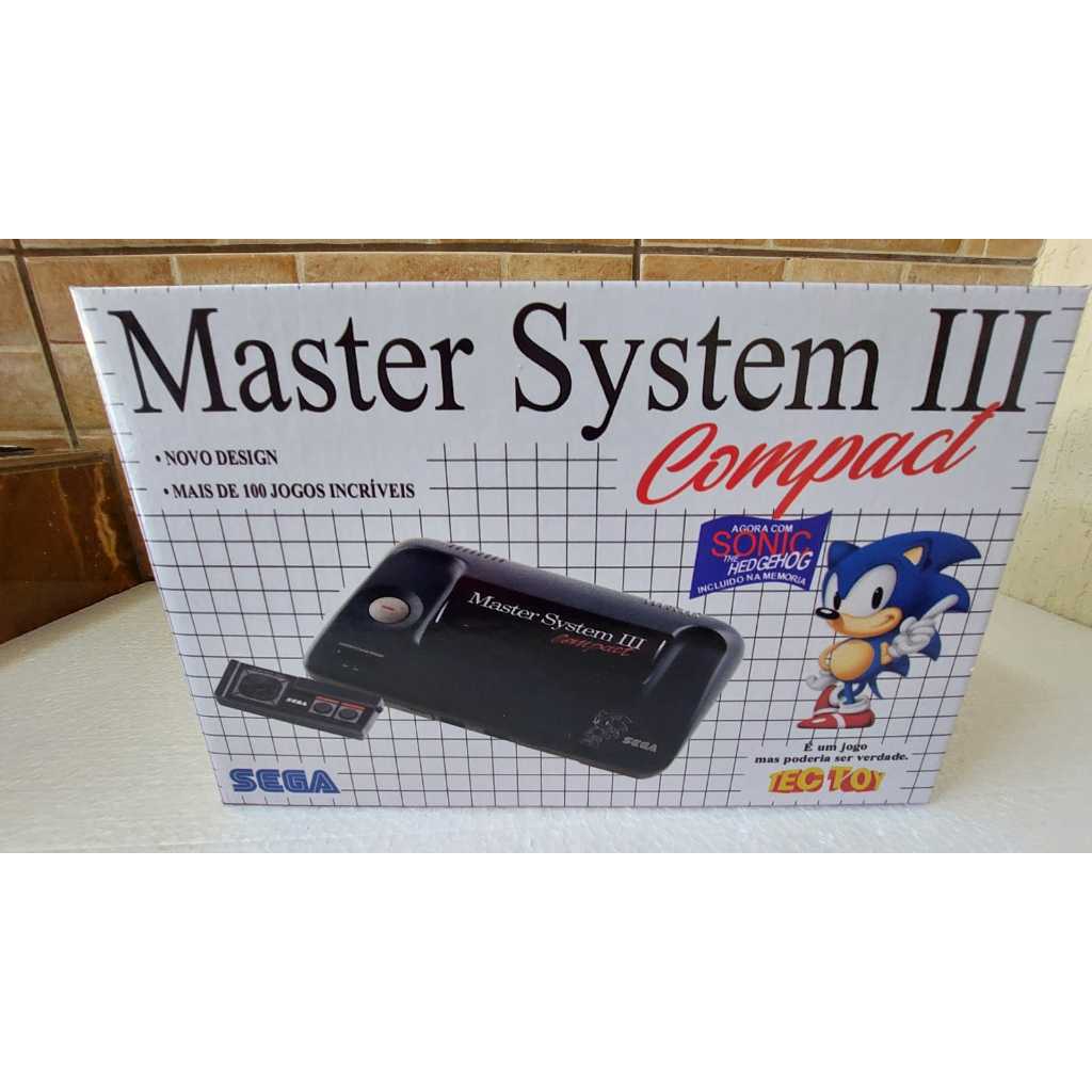 Caixa Master System 3 Compact Sonic Ótima Qualidade | Shopee Brasil