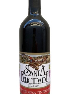 KIT com 3 Unidades Vinho Tinto Suave Santa Felicidade 750ml | Shopee Brasil