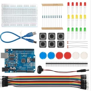 kit arduíno uno R3 itens componentes eletrônicos com plug e encaixe
