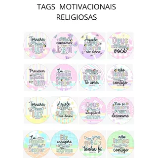 70 Un. TAG Versículos, vários modelos, selo, etiqueta para lojas, empresas, igreja, artesanato, confeitaria, costura, costureira, empreendedora, religioso, motivacional