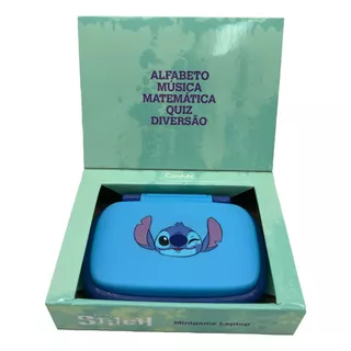 Laptop Infantil Educativo Stitch Bilíngue 6 atividades Candide