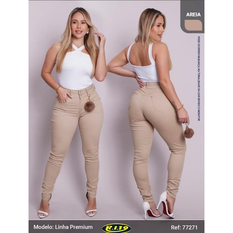 Calça Jeans Skinny RI19 Linha Premium 36,38,40,42,44,46 Shopee