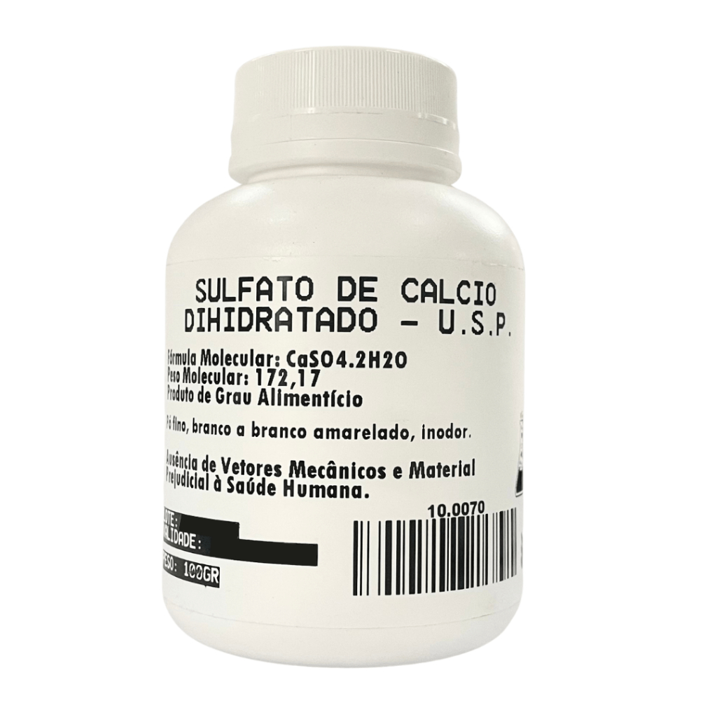Yeso De Sulfato De Calcio Grado Alimenticio 400g | Ajusta PH Y Textura En Cerveza Casera, Vino Y Quesos