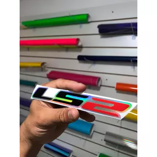 Adesivos LS2 holograficos com recorte eletronico