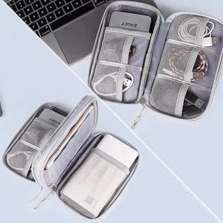 Necessaire Organizadora Bolsa Portatil Celular Cabos Fios  Armanazamento Multineos em Oferta na Shopee