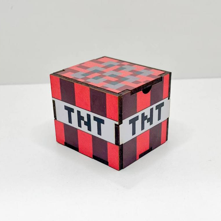 5/10/15/20PCS Mini Cubos Minecraft em MDF - Lembrancinha Porta Bombom ...