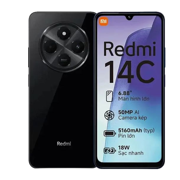 Smartphone Celular Xiaomi Redmi 14C Dual Sim Cam 50MP 256/8GB 128/4GB Global Original - LANÇAMENTO