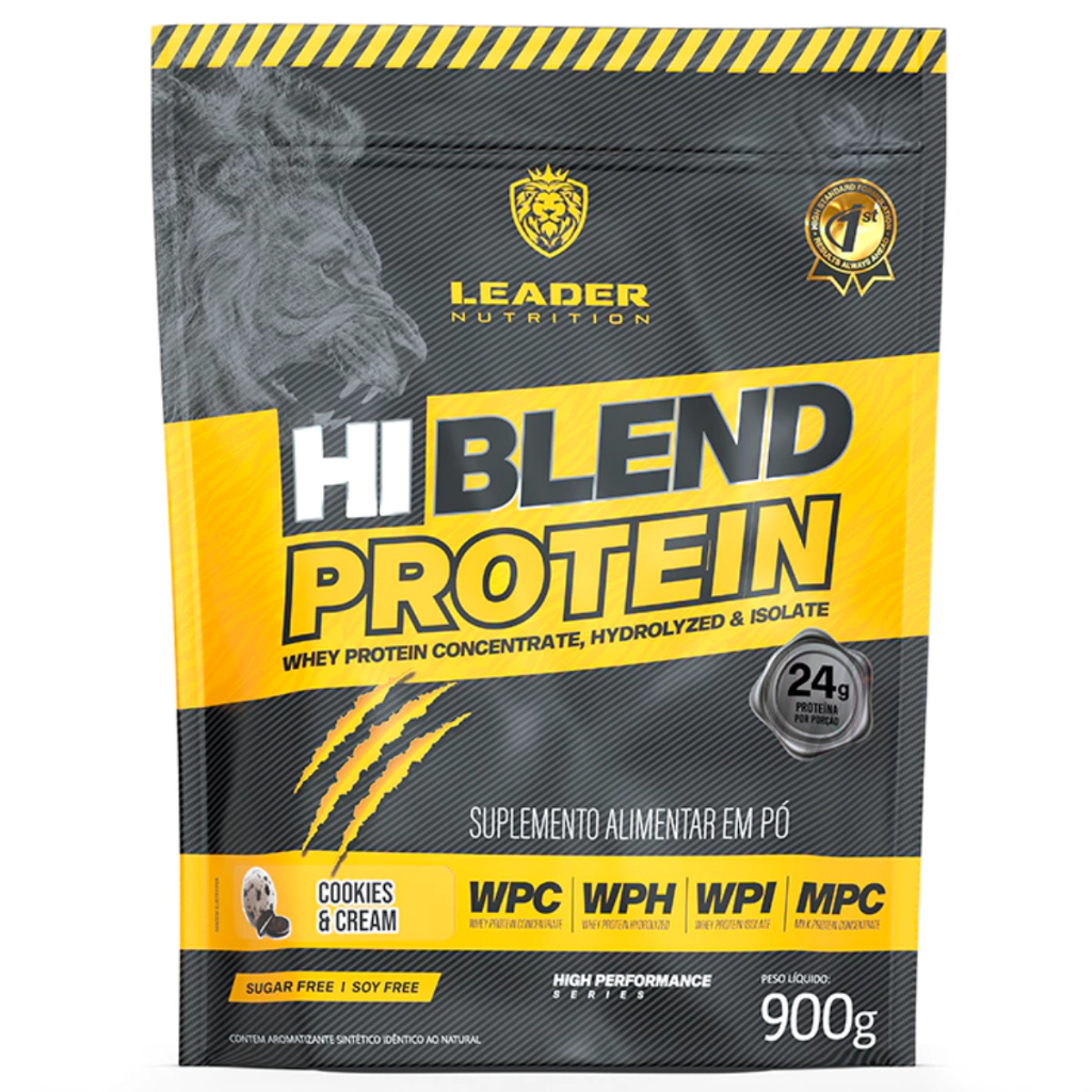 WHEY PROTEIN HI-BLEND PROTEIN 900G LEADER NUTRITION - SABORES DIVERSOS ...