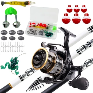Kit Pesca Completo Profissional Avançado Vara De + Molinete + Kit 35 Peças De Anzol