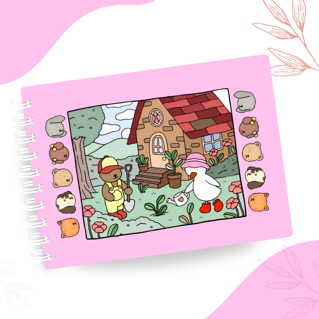 Livro Bobbie Goods com 100 folhas para colorir - Capa dura (ENVIO ...