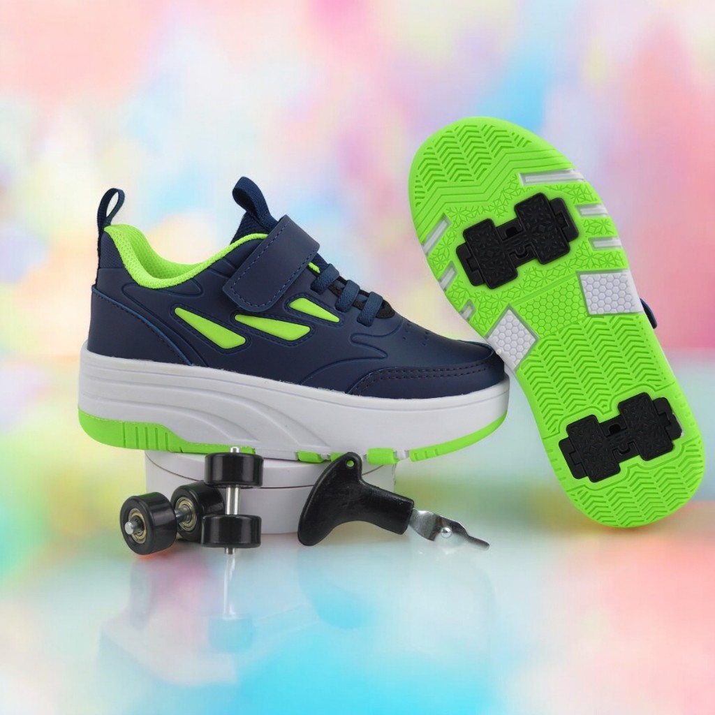 TENIS INFANTIL BOX200 SKATE RODINHA CALCE FACIL PRONTA ENTREGA