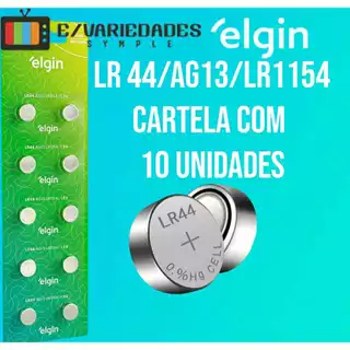 elgin LR 44 Cartela 10 unidades