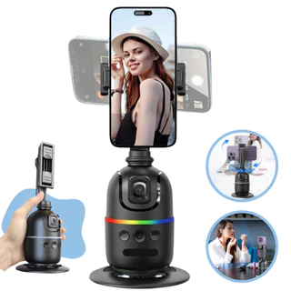 Suporte Giratório Gimbal 360° Estabilizador P/ Celular Rastreamento Inteligente Sensor Movimento Controle Bluetooth Tiktok Videos