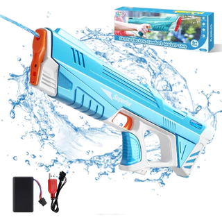 Pistola Elétrica De Agua Brinquedo Alta Pressão Automática com som, longo alcance super potencia sucção automática
