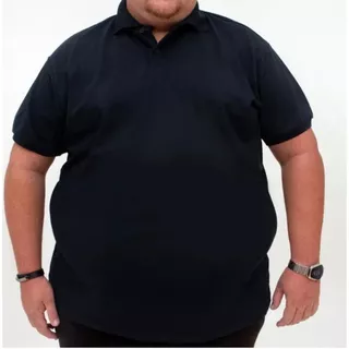 Camisa Polo Masculino Extra G Plus Size G1 G2 G3 G4 Liso gola polo promocao
