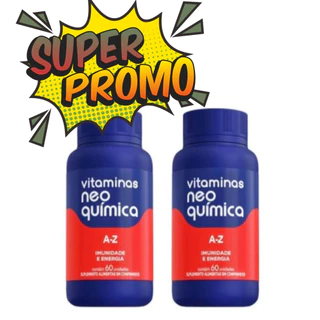 KIT VITAMINA NEO QUÍMICA A-Z COM 60 COMP - 2 UNIDADES (LEIA A DESCRIÇÃO)
