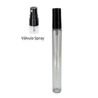 Frasco Provador de Plástico 10ml Com Válvula Rosca Spray