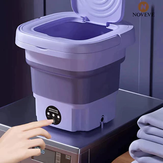 Mini máquina de lavar roupa portátil dobrável moderna máquina de lavar automática roupa interior de viagem NOVEVE