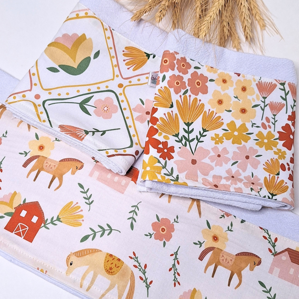 Panos de Prato Farm House Flores e Cavalos Boho | Shopee Brasil